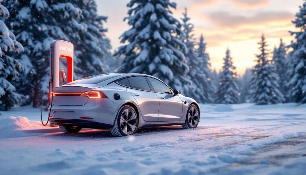 Voici pourquoi les voitures électriques ralentissent à la borne l’hiver et ce geste discret qui réduit l’attente sur la route des neiges