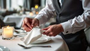 Les personnes qui replient toujours leur serviette au restaurant montrent ce trait de personnalité