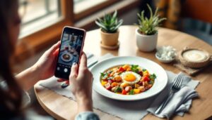 Les personnes qui photographient leur nourriture avant de manger pratiquent ce rituel de pleine conscience